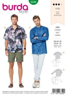 BurdaSewing Pattern 6349 Shirts 36-50