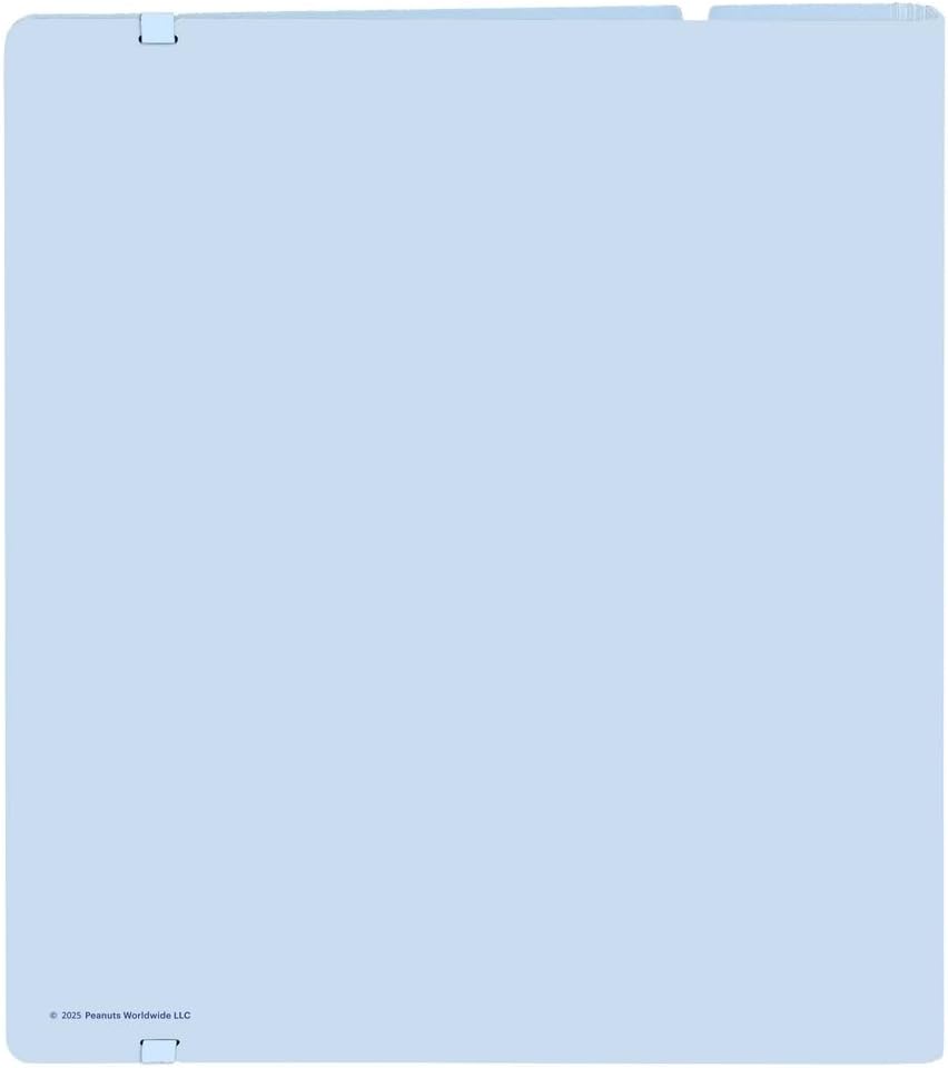 Snoopy Love 4 Ring Binder 35mm with Replacement with 100 A4 Sheets, Ideal for Children of Different Ages Comfortable and Versatile, Quality and Resilience, 27 x 4 x 32 cm, lightblue, M, Casual