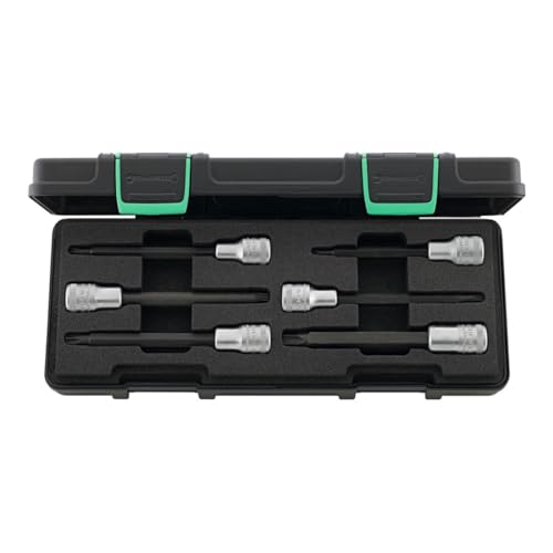 STAHLWILLE Satz Schraubendreher-Einsätze, für Torx, 1/2 Zoll Antriebsvierkant, lang, 6-teilig