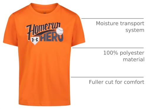 Image of Under Armour Boys' Short Sleeve Baseball Graphic T-Shirt, Lightweight & Breathable, Relaxed Fit