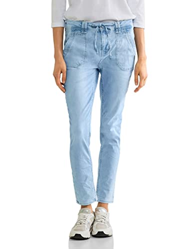 STREET ONE Damen A376288 Jeanshose Loose, Heavy Random Bleach, 32W / 28L EU