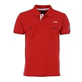 peak mountain - polo spugna maniche corte uomo cocheak-rosso-m