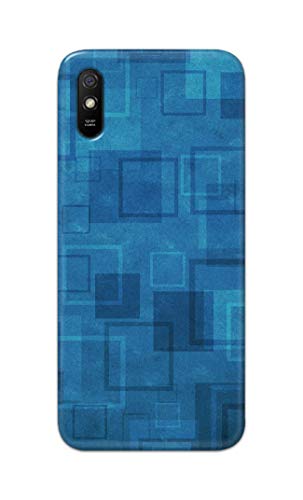 Image of Printed Hard Back Cover Case for Mi Redmi 9A | Mi Redmi 9AT | Mi Redmi 9A Sport Back Cover (Plain Azure Blue) -702