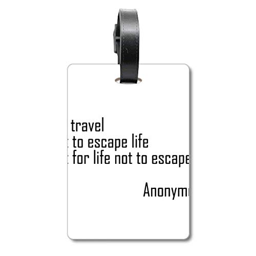 Étiquette de valise croisière We Travel Not Escape Life pour bagage