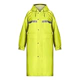 Coralrain Long Hooded Raincoat Safety Waterproof Emergency Rain Jacket Poncho for Men Women Adults