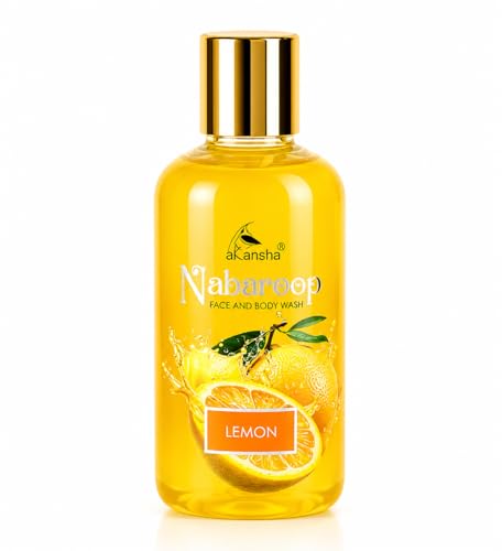 Image of AKANSHA Nabaroop Men's & Women's Ayurvedic Natural Face and Body Wash- 200ml (Lemon)