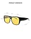 Fimoson Nachtsichtbrille für Autofahrer - Fit Over Glasses Anti Glare HD Brille mit TR Frame für Männer und Frauen