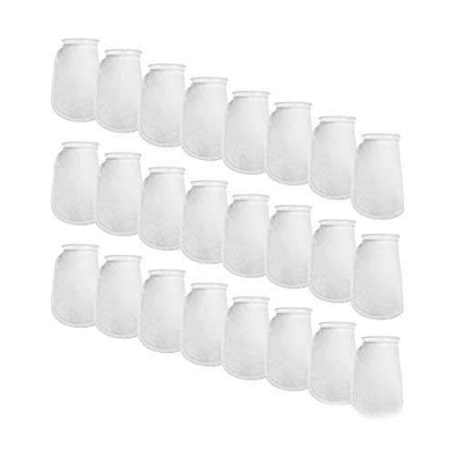Aquatic Experts Filter Socks 200 Micron - 4 Inch Ring by 8 Inch Long - 24 Pack Short - Aquarium Felt Filter Bags - Custom Made in The USA