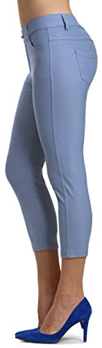 Image of Prolific Health Women's Jean Look Jeggings Tights Slimming Many Colors Spandex Leggings Pants Capri S-XXXL