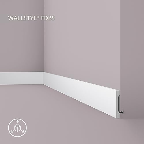 Plinthe FD2S WALLSTYL anti-choc étanche pour masquer les défauts - 6