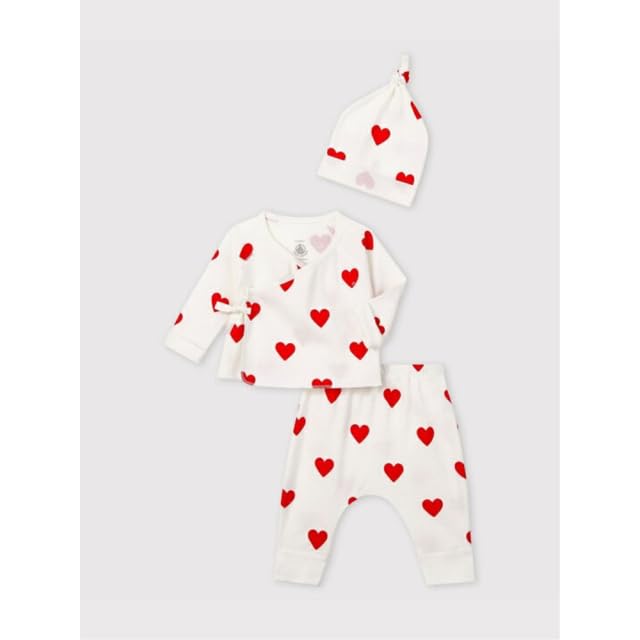 Amazon.co.jp: ハートプリント 3点セット PETIT BATEAU