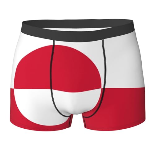 Greenland flag Printed men's boxer briefs - breathable and quick-drying briefs, multiple (S-XXL)