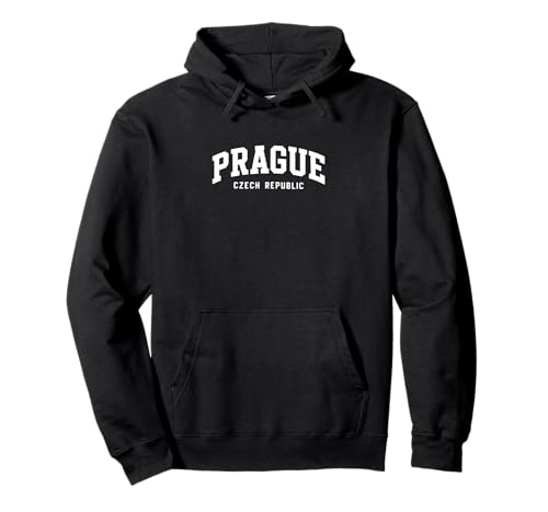 Praga República Checa - Recuerdo de vacaciones de estilo universitario Sudadera con Capucha