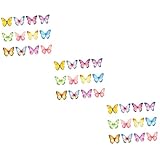 3 Sätze Wassermalfarbe Schmetterling Haftnotizen Kreative Notizblöcke Für Büro Schule Und Zuhause Praktische Selbstklebende Memo Pads Für Notizen Und Erinnerungen 12 Stücke * 3