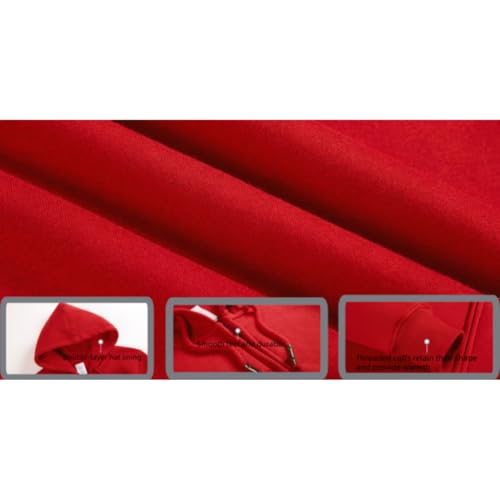 Mens Zip Up Hoodie, Athletic Full Zip Jacket with Pockets Casual Long Sleeve Hooded Sweatshirt Fleece Drawstring Jacket2