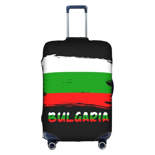 Bulgaria Bulgarian Flag Travel Luggage Cover Washable Suitcase Case Suitcase Protector Fit Luggage Cover Large