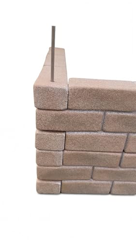 Jardinière surélevée aspect brique en polyuréthane haute densité durable