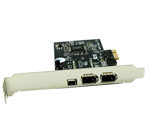 image for Sintech Firewire Card,PCI-e 3 Ports 1394A Firewire Adapter(2 x 6Pin an