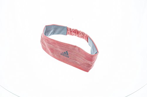 adidas Women's Climacool Hairband, One Size, Sun Glow Orange/Grey/Macro Heather Print