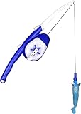 L'chic Cat Fishing Pole Teaser, Indoor Cat Interactive Fishing Wand Toy Pole, Pet Companion Toy, Cat Toys for Indoor Cats, Toy Fishing Pole, Gift Fish Cat Toy, Cat Must Haves for Play & Exercise