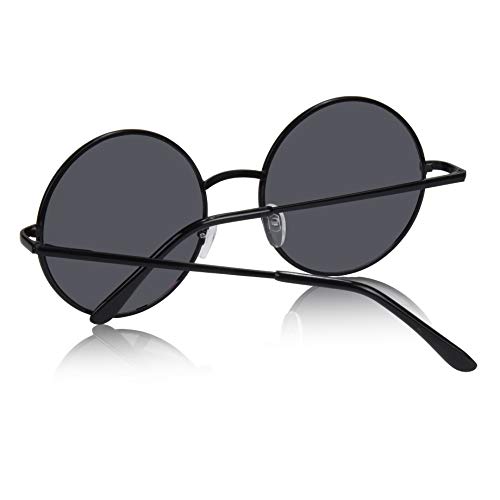 SunnyPro Big Round Sunglasses Retro Circle Tinted Lens Glasses UV400 Protection