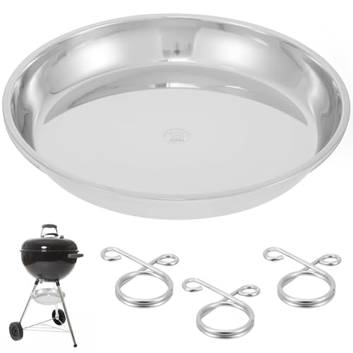 BOUTICOL 13.4 Diameter Ash Catcher Pan for Charcoal Grill Compatible with Weber 22 Kettle Grills Ash Pan for Grill Replacement Parts