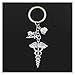 yqs Schlüsselanhänger Spritze Stethoskop Schlüsselanhänger Schlüsselanhänger Schlüsselanhänger Arzt Krankenschwester Ärzte Medizinische Abschluss Männer Auto Keychain Geschenk Schmuck Key Organizer