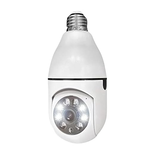 Dot Com Wireless Light Bulb Security Camera - WiFi, Easy to Install, App Controlled Light Socket Security Camera - with Motion Detector, 360 View, 1080P HD, Remote Voice Intercom - Water Resistant