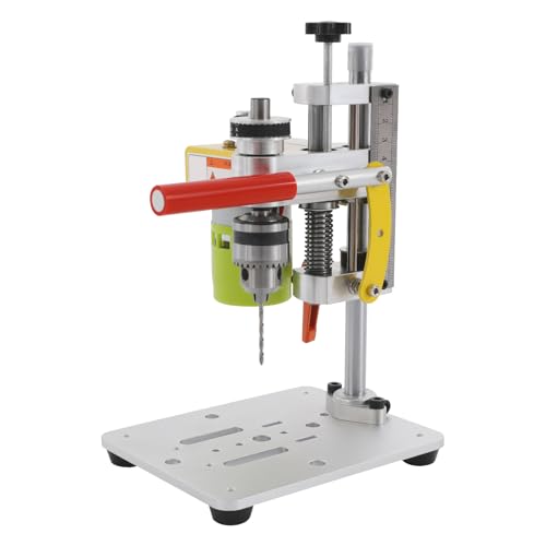 Upgraded Mini Bench Drill Press, Portable Benchtop Drilling Machine CNC 795 Motor B10 Chuck Metal Wooden DIY Jewelry Making Crafts Tool