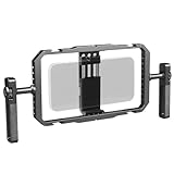 Kit di stabilizzatore manuale universale per cellulare per Vlogging, Smartphone Gabbia Video Rig con manopole di rotazione a 360°, compatibile con iPhone 17/16/15/14/13 serie e telefono cellulare