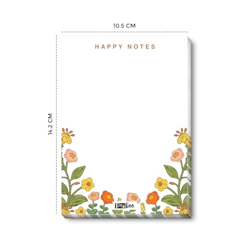 Image of PAPBOO Easy to carry Cute A6 Size Tear-off Notepads,90 Sheets,100 GSM, Gift(Happy Notes)