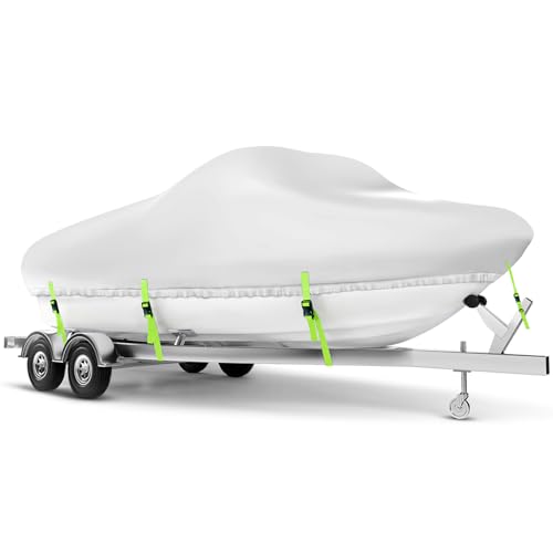 Boat Cover 20-22 ft, Waterproof 900D Heavy Duty Boat Cover, PU Marine Grade Polyester Boat Covers...