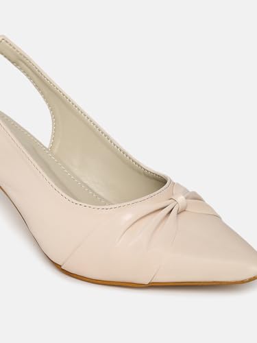 Image of Marc Loire Women Slip on Embellished Pointed Toe Kitten Heel Pumps for Party & Formal Wear