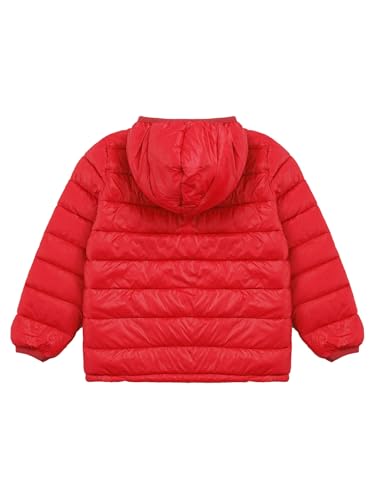 Kids Girls Boys Thermal Coats Long Sleeve Hoodie Zipper Up Ultra Lightweight Jackets Overcoat Casual Outerwear4