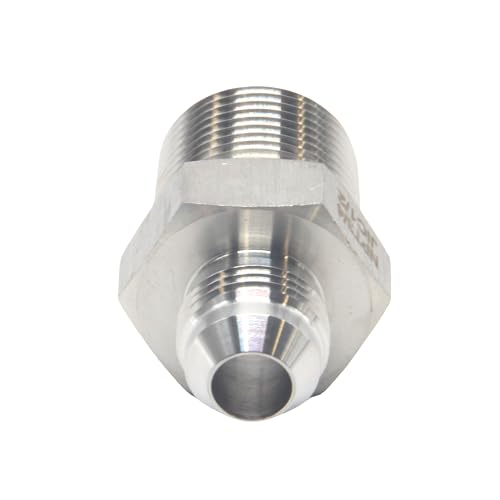 Image of HFS(R) 3 /4 inch NPT Male to 1 /2 inch JIC Male Adapter Flared Tube Fitting Pipe Connector Stainless Steel 304