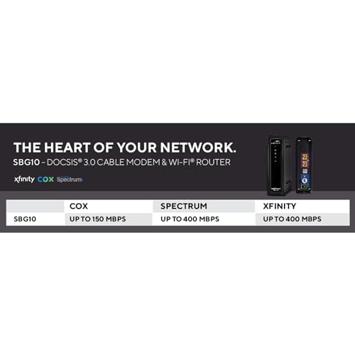 ARRIS (SBG10-RB) - Modem Router Combo - DOCSIS 3.0 16 x 4 Gigabit & AC1600 WiFi, [Check with your provider for compatibility]400 Mbps Max Internet Speeds - Renewed - image 3