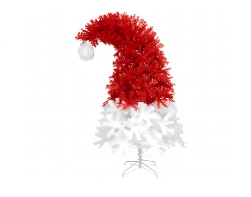 Albero di Natale Artificiale Santa Hat a Forma Cappello di Babbo...