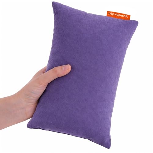 Pipsqueak Microfiber Pillow - Small Mini Tiny - 11 x 7 in - Perfect for Travel Cars Airplanes Camping Dogs Toddlers Kids Lumbar Knees and Neck - Ages 2 Yrs and Up