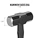 3lb Sledge Hammer - Heavy Duty Drilling Hammer with Forged Steel Head & Fiberglass Handle, Perfect for Demolition, Construction, and Blacksmithing