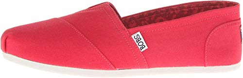 Image of BOBS from Skechers Women's Plush Peace and Love Flat,Red,11 M US