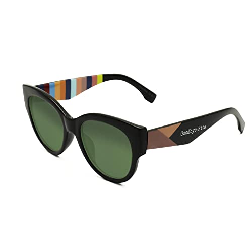 Goodbye, Rita.   Gafas de Sol para Hombre y Mujer   Colección Odry Sol   Modelo V180   Montura Ojo de Gato   Color Burdeos   Lentes de Policarbonato de Categoría 3 Europea   135x55 mm