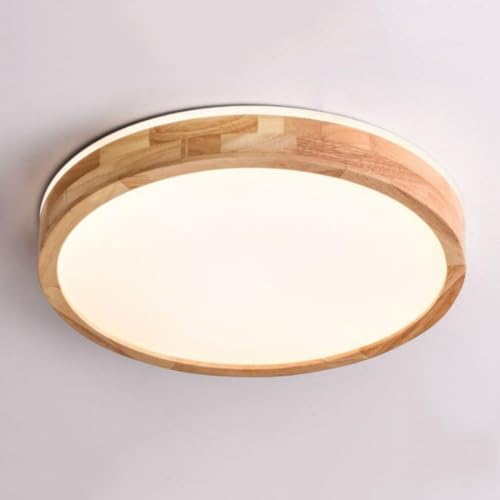 Plafonniers LED décoratifs pour la maison et salon chaleureux en bois