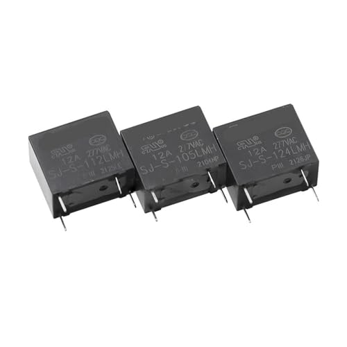 Relé de 12V 124LMH para domótica casera y reparación de electrodomésticos en pack de 10