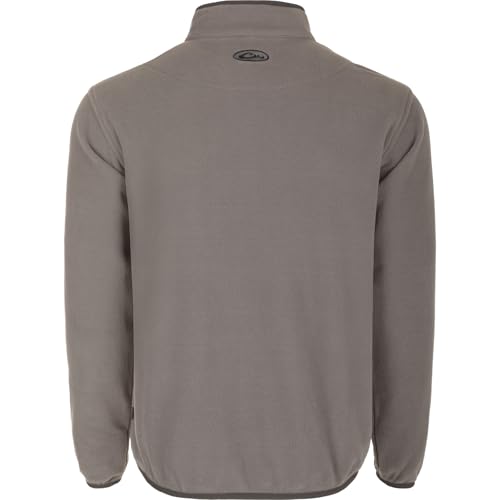 Image of Drake Waterfowl Men's Camp 2.0 Fleece Pullover | Hunting Anti-Pill Moisture Wicking 1 /4 Neck Snap Sweater with Chest Pocket