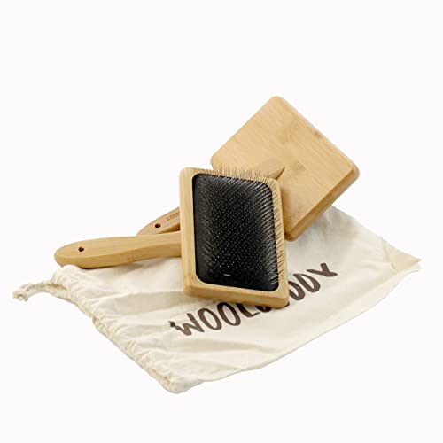 Woolbuddy Wool Carders Large, Hand Carders For Wool, 2 Pcs Needle Felting Tools, Slicker Brush For Dogs, Spinning And Weaving, Carding Brushes For Needle Felting Wool #TOP3