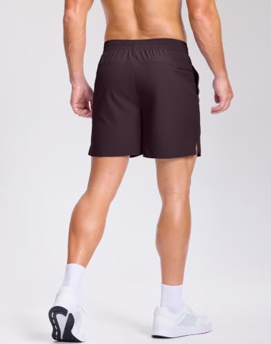 Image of GGJ Men's Lightweight Athletic Shorts with 2 Zipper Pockets 7 inch /9 inch /5 inch Gym Workout Running Quick Dry Tennis Shorts for Men