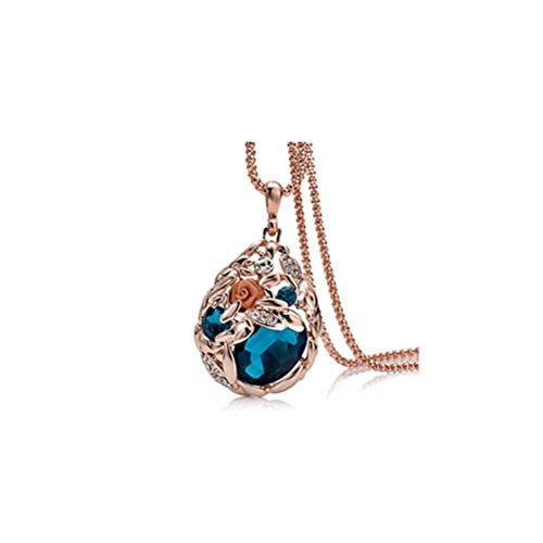 Chaîne pendentif en cristal de femmes, le bijou suspendu idéal sur un chandail
