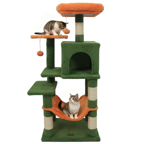 DORTALA Árbol para Gatos 44" Torre Moderna para Interior miniatura 1