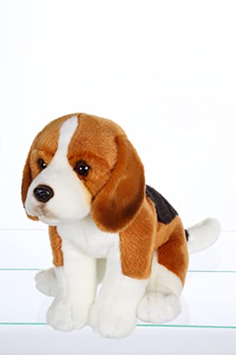 GIPSY TOYS - sitzender Hund 25 cm Beagle - Kuscheltier für Kinder - in 8 verschiedenen Modellen erhältlich - 071526