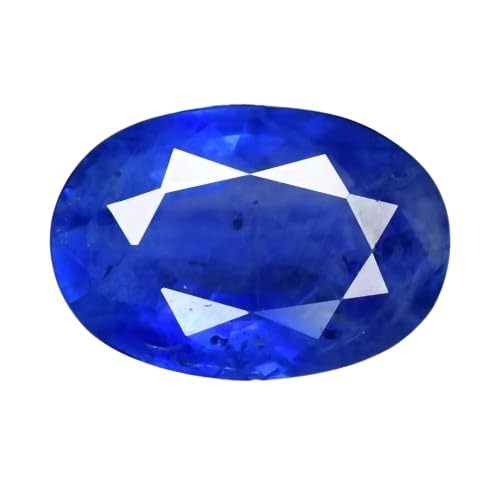 Saphir bleu de 5,80 carats une pierre naturelle précieuse Neelam d'exception